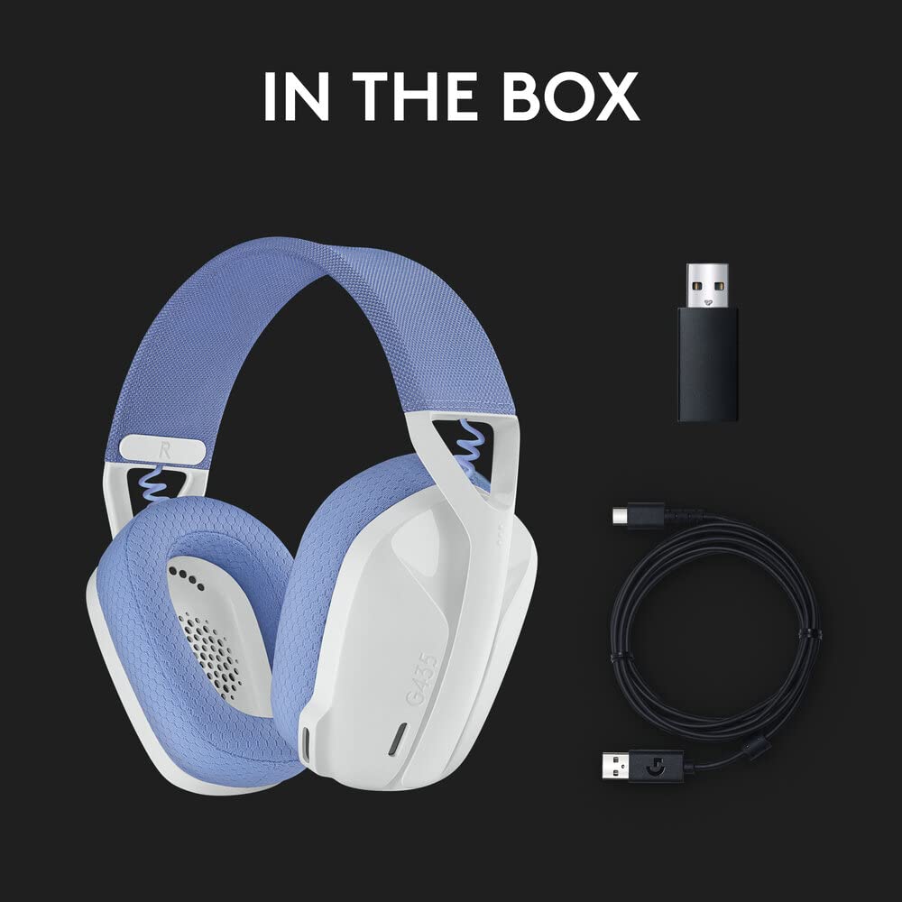 Logitech G435 Wireless Gaming Headset (White)(Open Box)