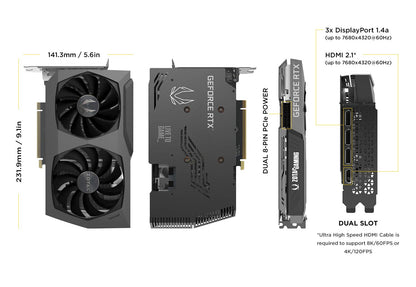 ZOTAC GAMING GeForce RTX 3070 Twin Edge OC 8GB GDDR6 (Pre Owned)