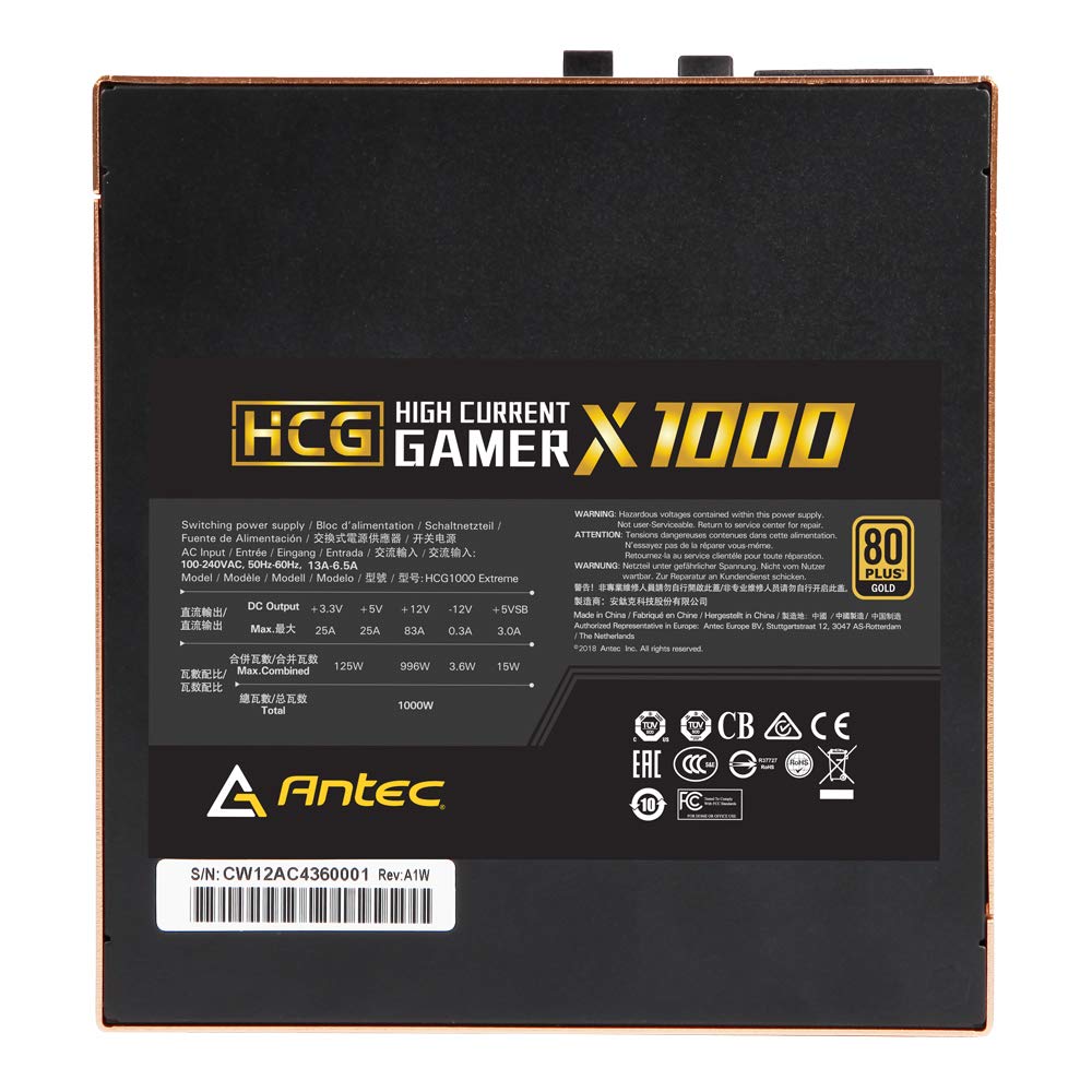 Antec HCG 1000x Gold Full Modular V1.0 (Pre Owned)