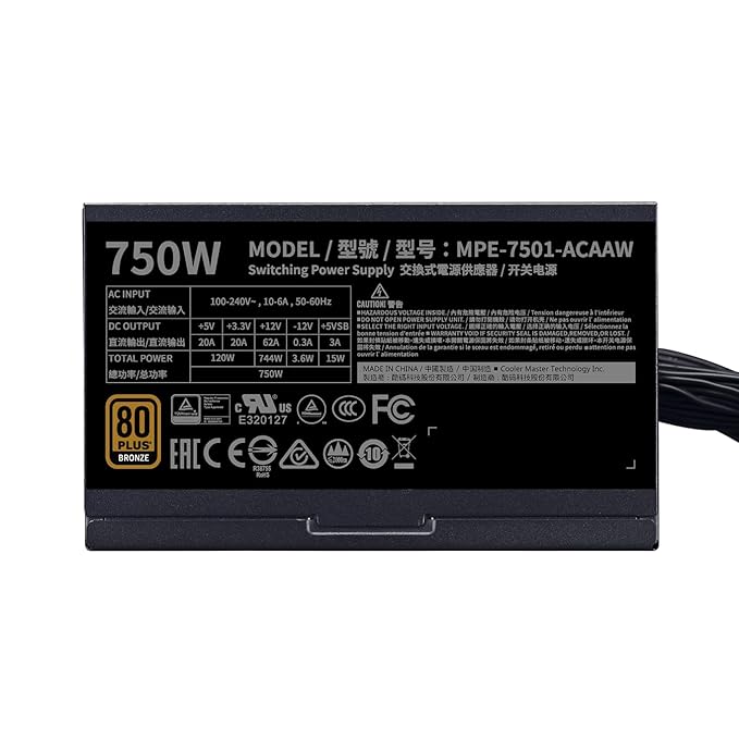 Coolermaster MWE 750 Watt Bronze (Pre Owned)