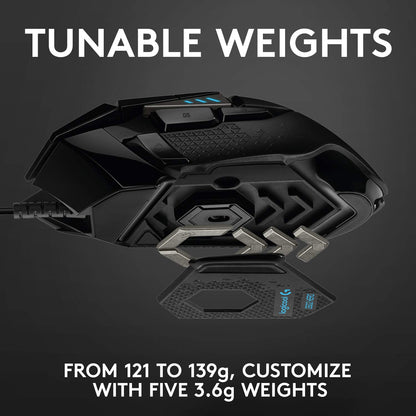 Logitech G502 Hero High Performance Wired USB Gaming Mouse (Open Box)