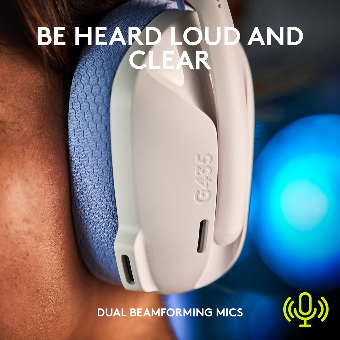 Logitech G435 Wireless Gaming Headset (White)(Open Box)