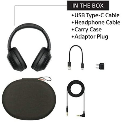 Sony WH-1000XM4 Noise Cancellation Wireless Bluetooth Over-Ear Headphones with Mic - Black (Brand New)