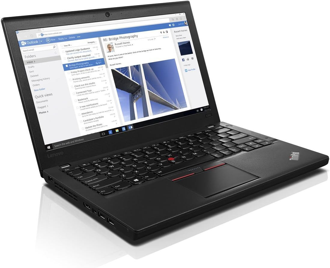 Lenovo Thinkpad X260 intel core i5 6th Gen with 12.5 inch HD Display, Windows 11 and MS Office 2021 Pre-installed (Pre Owned)